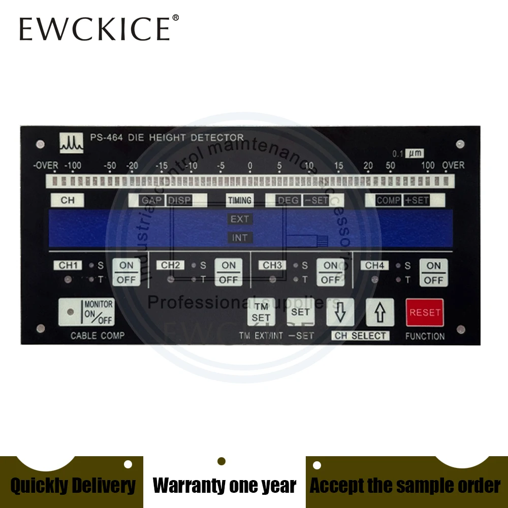 NEW PS-464 DIE HEIGHT DETECTOR HMI PLC Front label Film Industrial control sticker