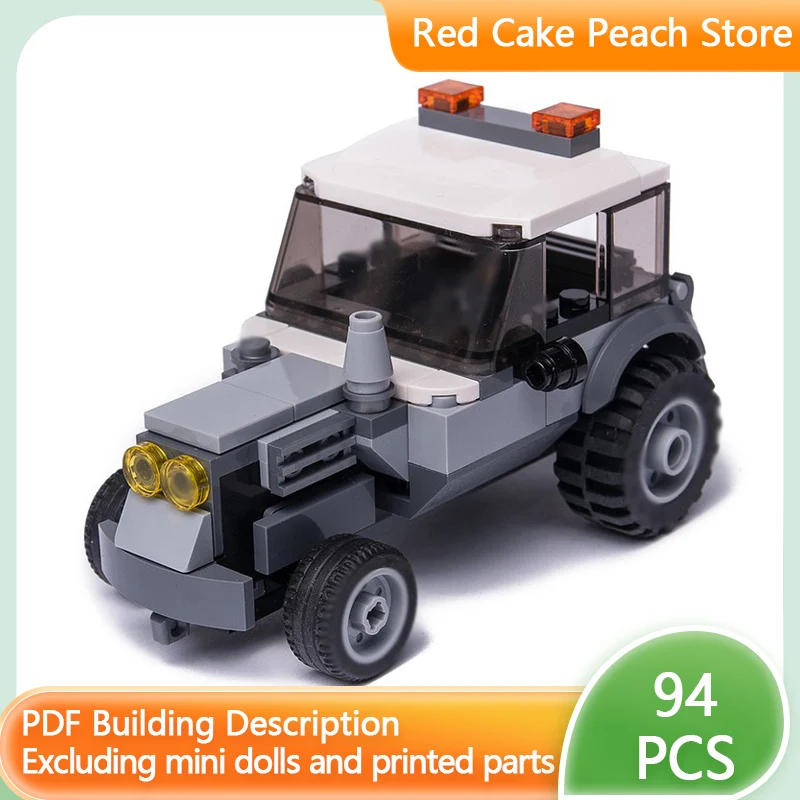 

City Car Model MOC Building Bricks Classic Operation Machinery Tractor Modular Technology Children Holiday Gifts Assemble Toys