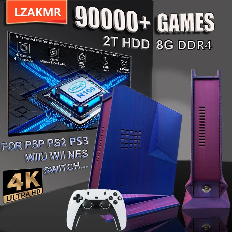 G3 Game Retro Box 99999 + GAME Windows 11 Batocera 2TB sistem Game untuk PS2 PS3 WIIU WII SS GAMECUBE Sega Intel Saturn