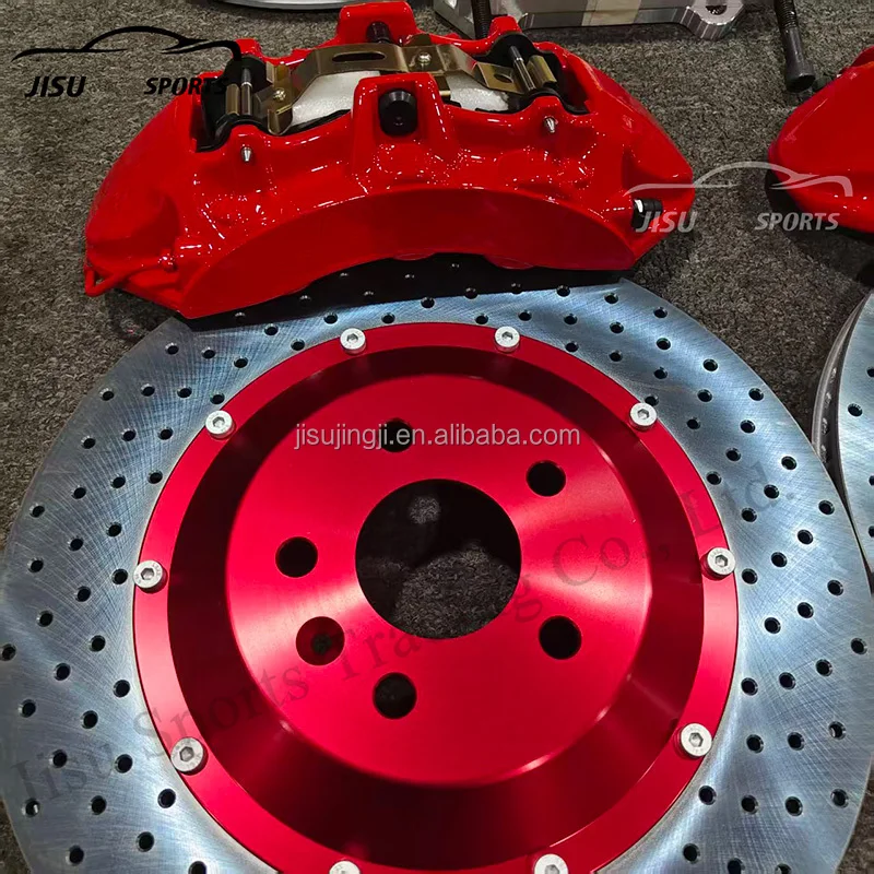 6 Piston Brakes Front Brake Caliper System Steel Brake Caliper Disc Rotor for 2024 Xiaomi SU7 BYD Han EV