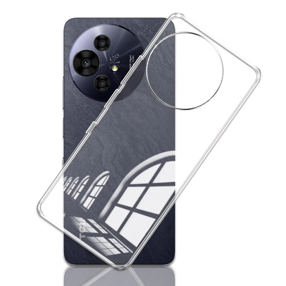 Custodia Trasparente Morbida + Vetro Temperato (2 Pezzi) Per TCL 50 Pro NXTPAPER 5G - 4