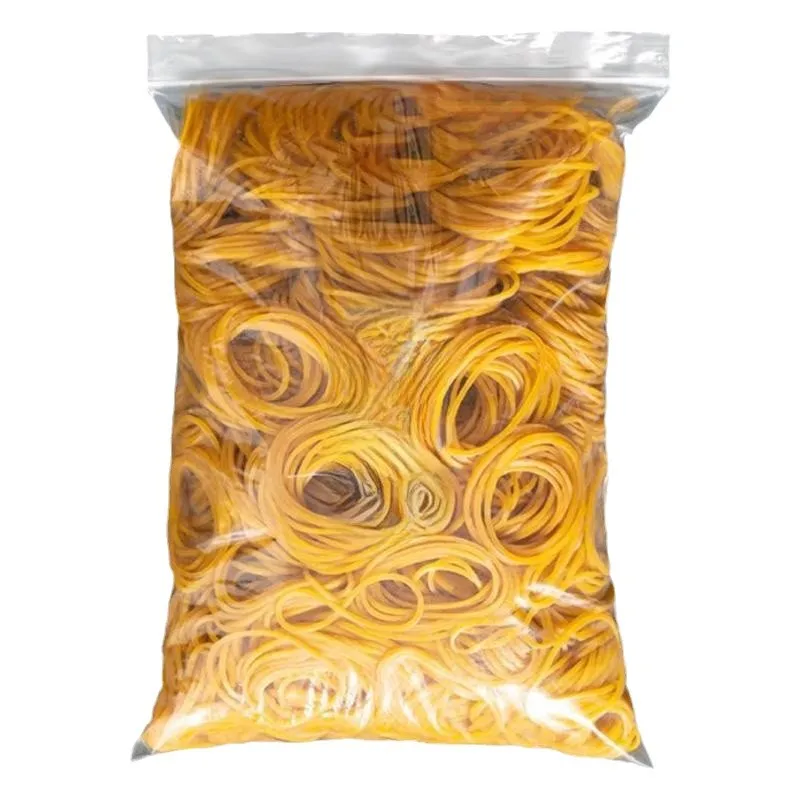 Hochelastisches, langlebiges und hochtemperaturbeständiges gelbes Gummiband-Industriespielzeug werden häufig im Set 100-teilig verwendet