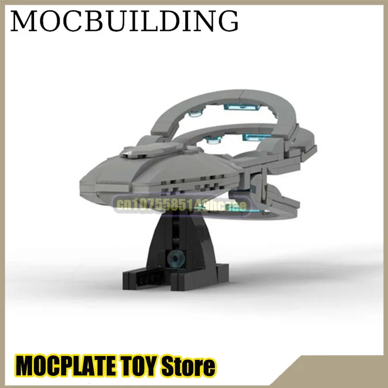 Spaceship Display Bridge Model MOC Building Block Bricks Enterprise DIY Construction Toys Birthday Gift Christmas