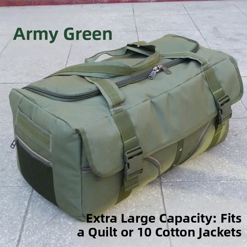 Große Capaci Ox Cloth Reisetasche Herren Lage Bag Wasserdichte Handheld Moving Tour Decke Tasche Vintage Sle Langlebig