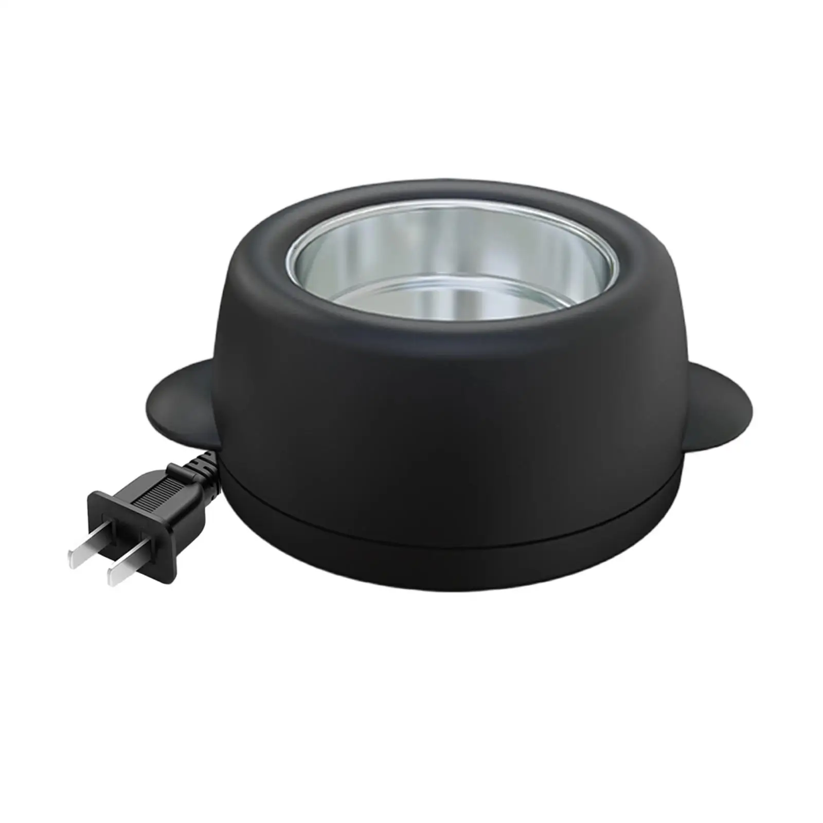 30W Hot Melt Glue Pot Black Compact Electric Glue Melter for Crafting DIY Keratin Beads Floral Dipping Skillet