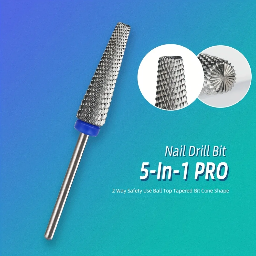 긴 연마 헤드 네일 드릴 비트, 전기 네일 드릴 기계용 특수 연마 헤드, 매니큐어 페디큐어 도구, 2 개