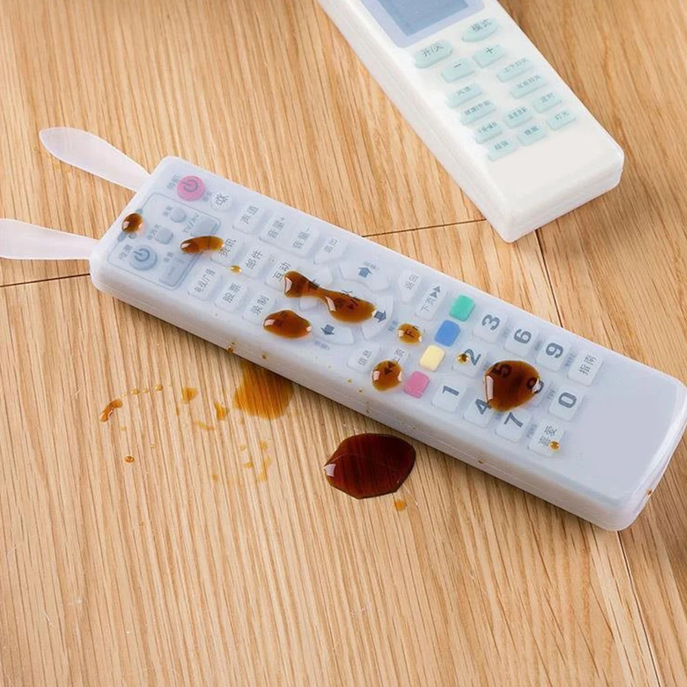 

2pcs Silicone Remote Cover For Air Conditioner Universal Protective Case Anti-Slip Dustproof Waterproof Sleeve Replacement