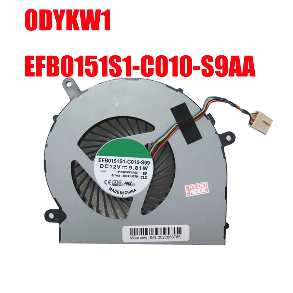 

Fan For DELL For Inspiron 24 5488 For Vostro 24 5450 5460 All-in-One 0DYKW1 DYKW1 BAZA1015R2U P009 EFB0151S1-C010-S9AA New