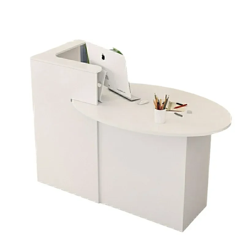 Compact Corner Reception Desk for Salon Shop Bar Creative Checkout Counter Small Front Office Table Furniture