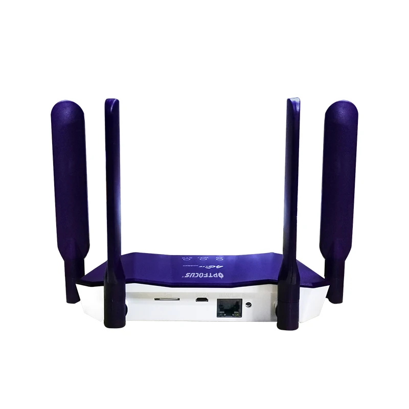 OPTFOCUS Fast 4 Antennas Good Signal Wide Coverange 4 WAN LAN Ports High Speed Router 3G 4G SIM Mobile Router