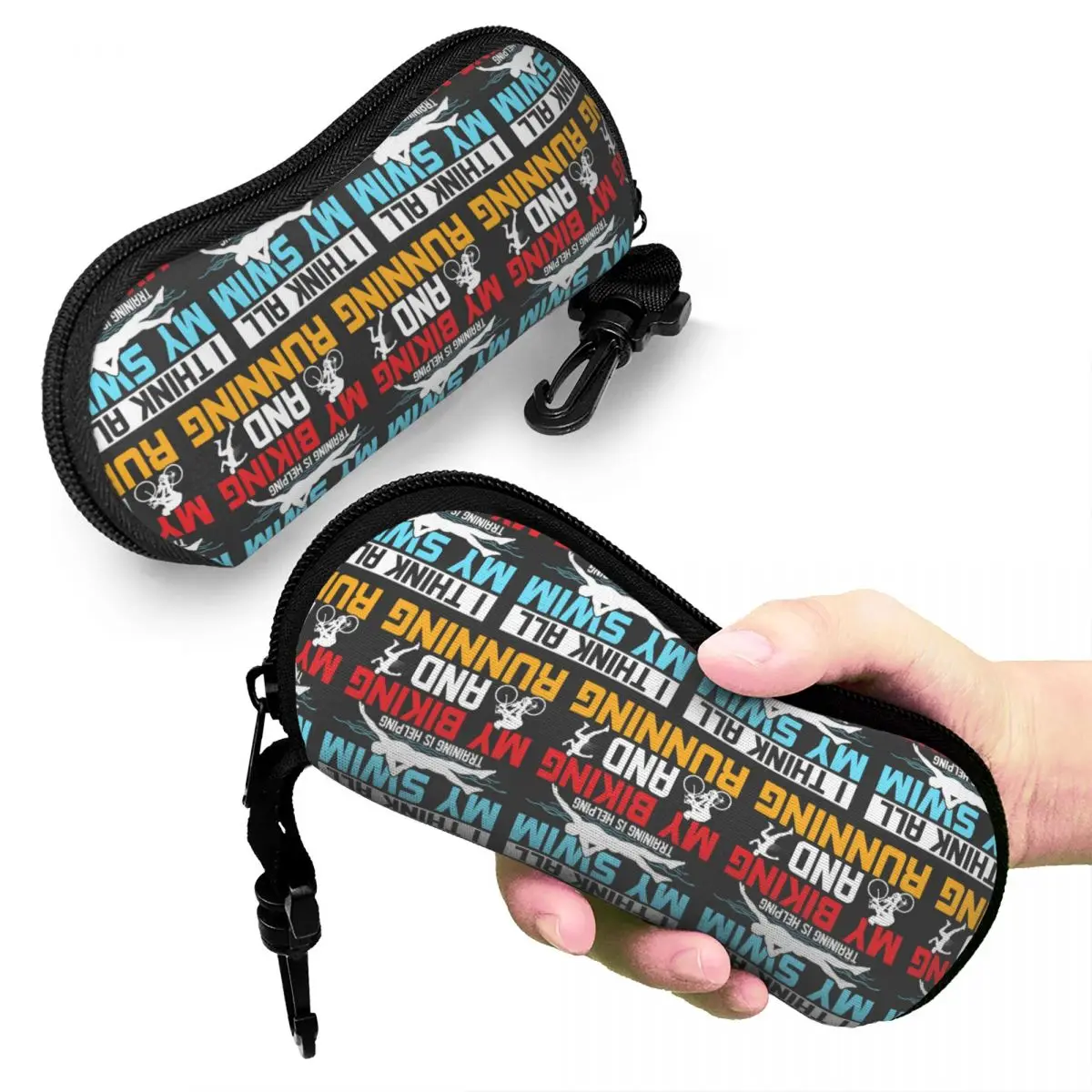 

Чехол для очков для триатлона, плавания, езды на велосипеде, бега, защитная коробка для солнцезащитных очков, женская и мужская мягкая сумка для очков