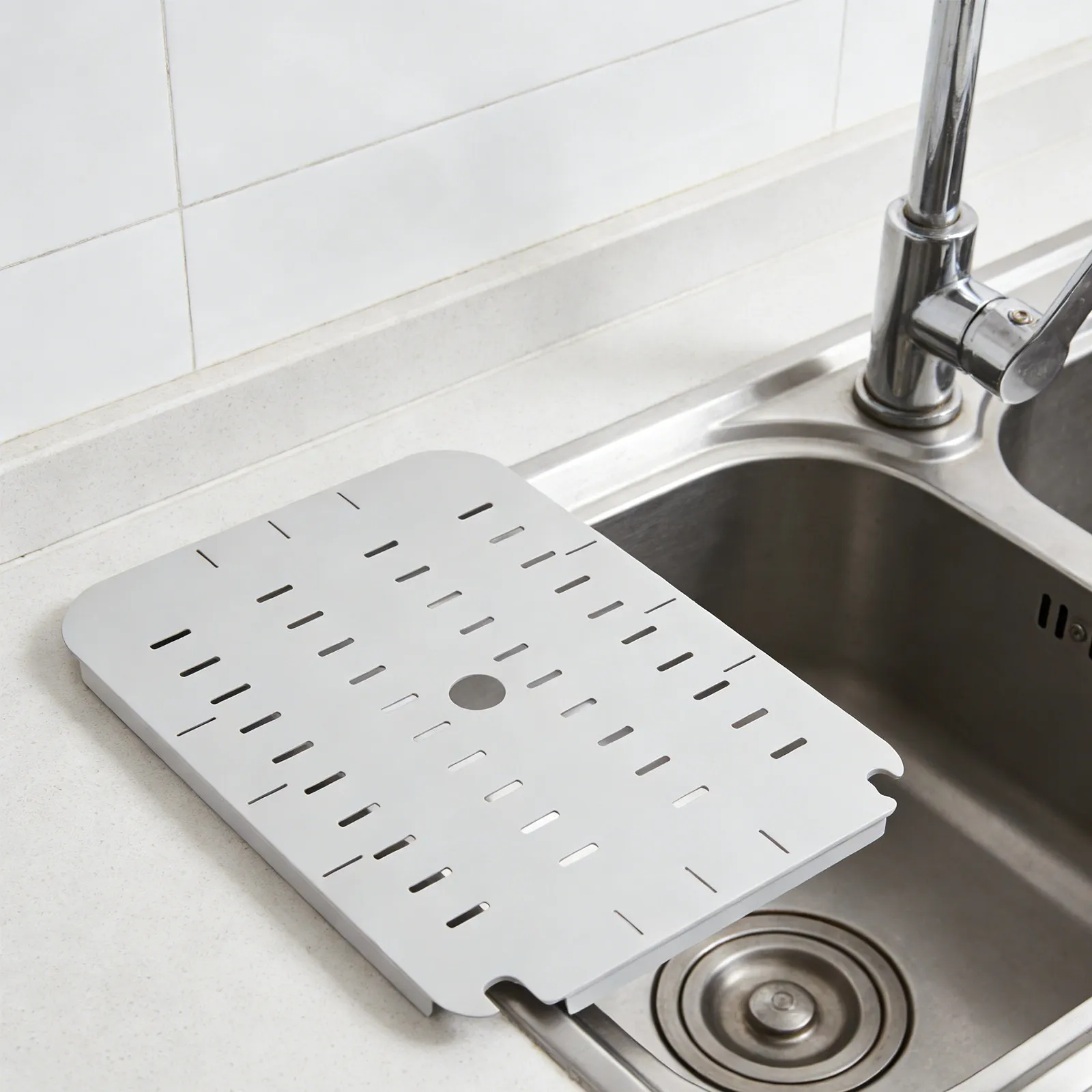 Half Size Stainless Steel Hotel Pan False Bottom Steam Table Insert Perforated Drain Tray Catering Kitchen Food Drain Mat