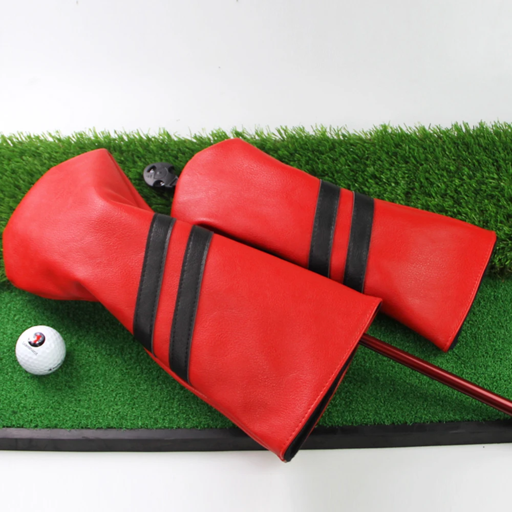 Golf Club Covers Set of 3 Pieces,Driver Headcover,for 1Driver(460cc) 2 Fairway Woods Size,with Rotating Number Plate