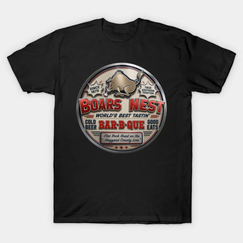 The Boars Nest Retro Dukes of Hazzard Vintage Hazzard County Racing Graphic T-Shirt General Lee 01 Muscle Car Tee Classic Tops