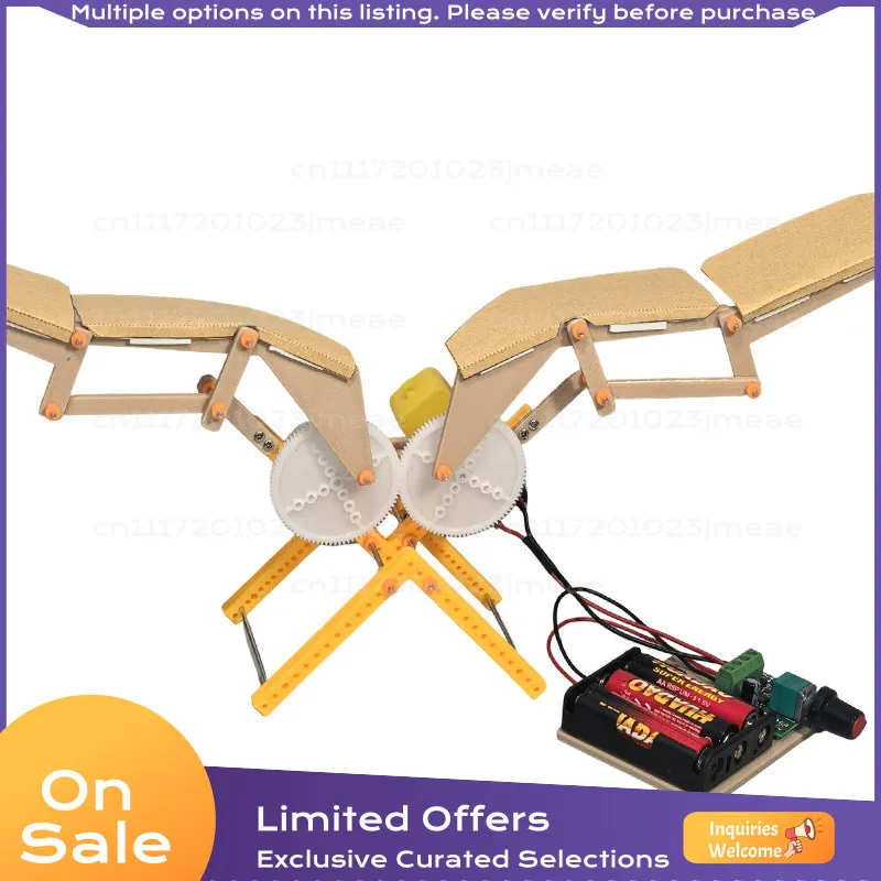 Mechanical Wings DIY Model Kit STEAM STEM Science Experiment Maker Craft Materials for Primary and Middle School Students