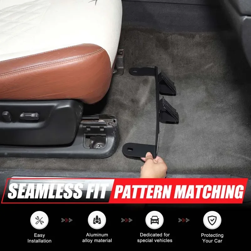 For Cadillac Escalade 2007-2014 Aluminum Alloy Black Car co-driver seat Extinguisher Bracket interior modification accessories 5