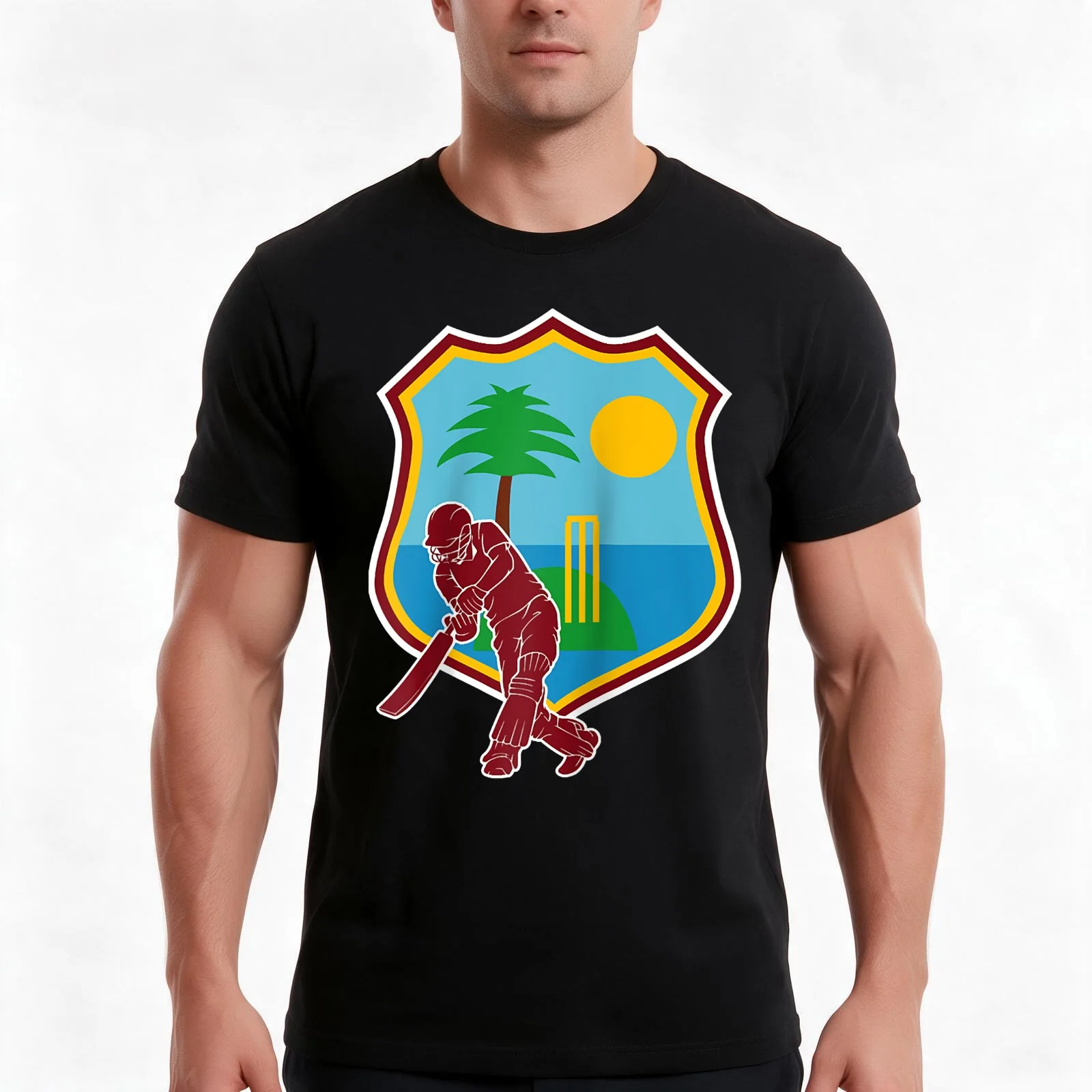 West Indies Cricket West Indies Flag Raglan Baseball Ee T-Shirt, Summer Casual Cotton Tee, Oversized Streetwear Tops