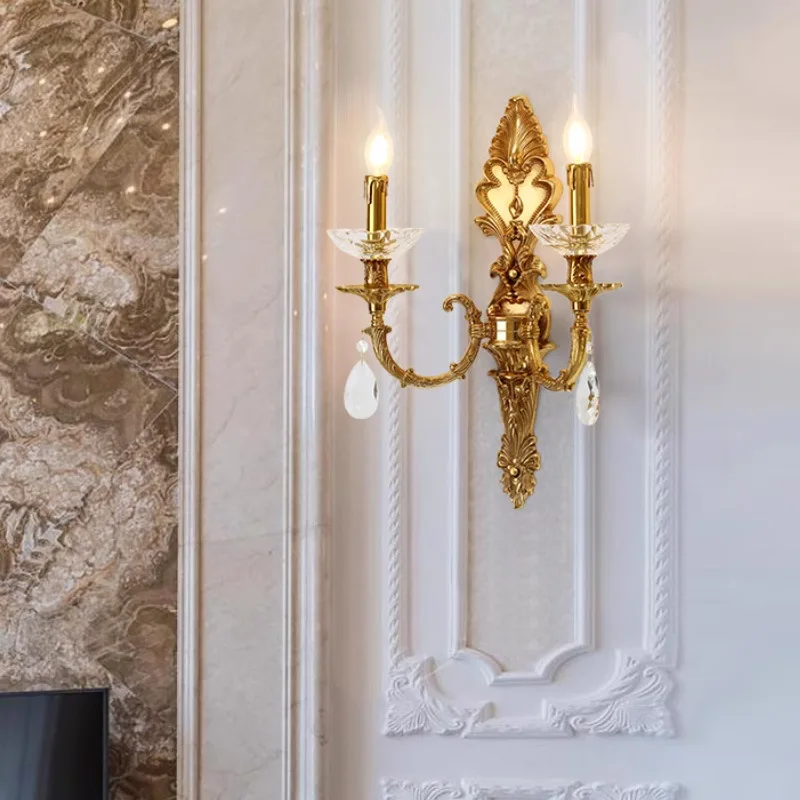 European style living room study bedroom corridor aisle French retro