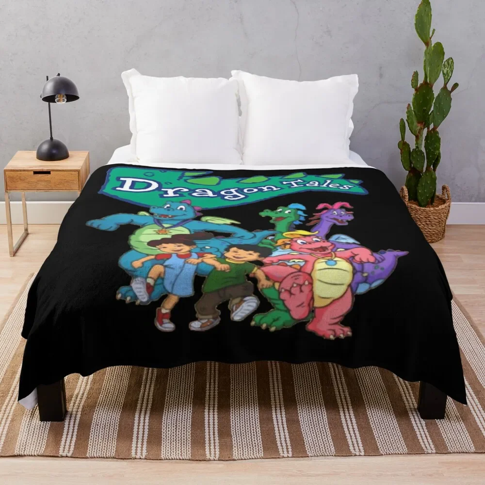 Dragon Tales Graphic Classic Throw Blanket Year Round Soft Comfortable Blanket for Home