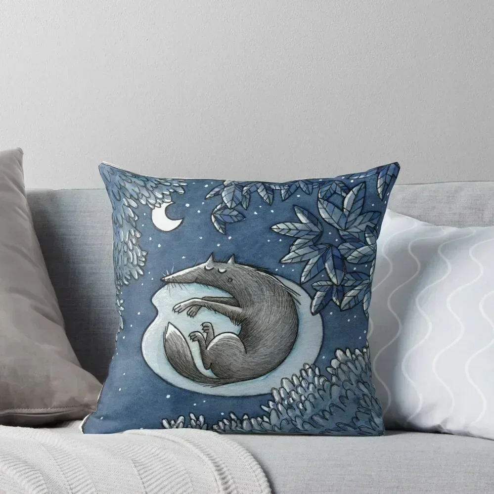 

Nacht -Night- -Wolf- Throw Pillow Embroidered Cushion Cover Pillow Decor Cushions For Children Decorative Cushions pillow
