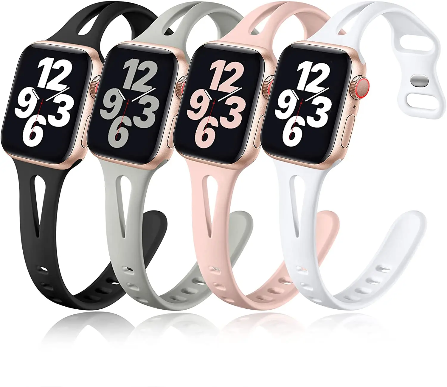 

Силиконовый ремешок для Apple Watch band 45 мм 41 мм 44 мм 40 мм 38 мм 42 мм, спортивный браслет для смарт-часов iWatch Series 7 6 SE 5 3