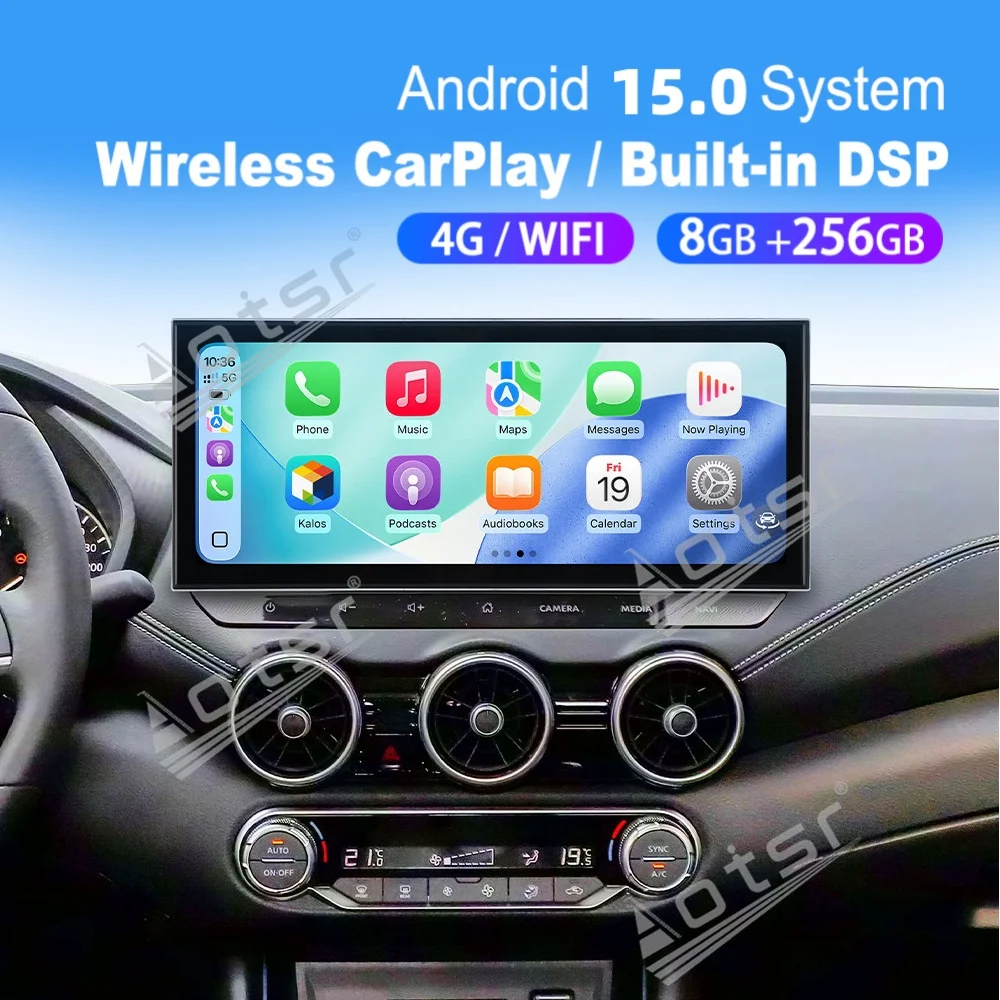 

15.8” Android 15 Qualcomm Carplay Car Radio For Nissan Sylphy 2022~2025 Car Autoradio Multimedia Player GPS Navi Head Unit
