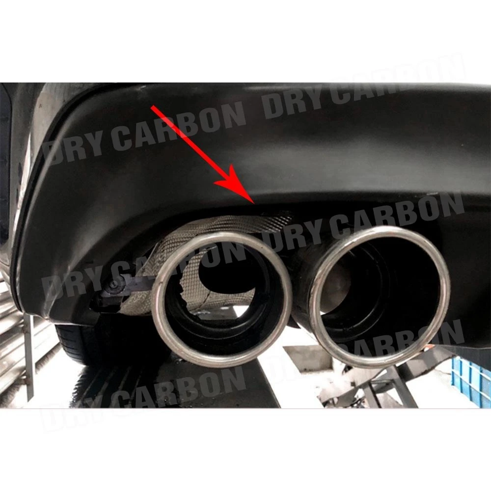 Rear Bumper Exhaust Tips Stainless Steel Car Exhausts Muffler Tips Pipes for BMW 3 Series G20 G28 M Sport 2019 2020 2021 Trims