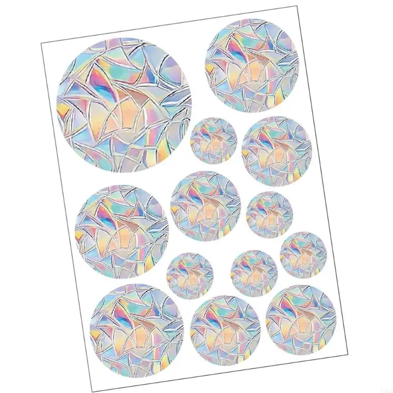 L43A Antis-Collision Window Decal Prisms Window Clings Rainbow Sticker for Window