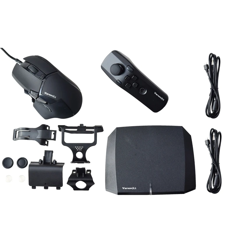Adapter Tuact Venom X4 do myszy, kontroler FPS, konwerter klawiatury dla Xbox One, Xbox 360, PS3, PS4, PC Windows