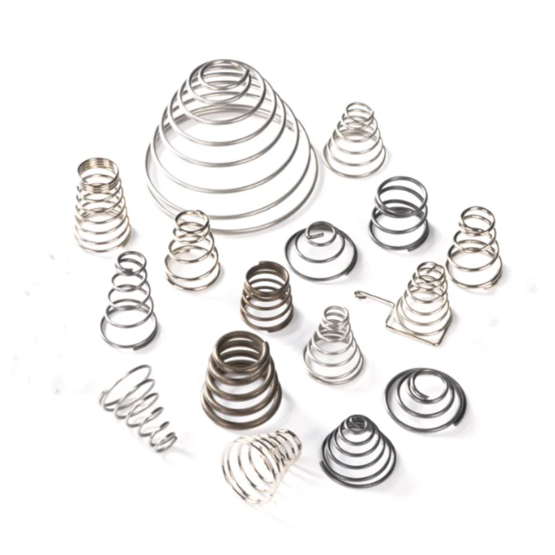 

1000pcs Long Working Life Metal Steel Stainless Steel Conical Coil Cone Helical Battery Contact Compression Spring