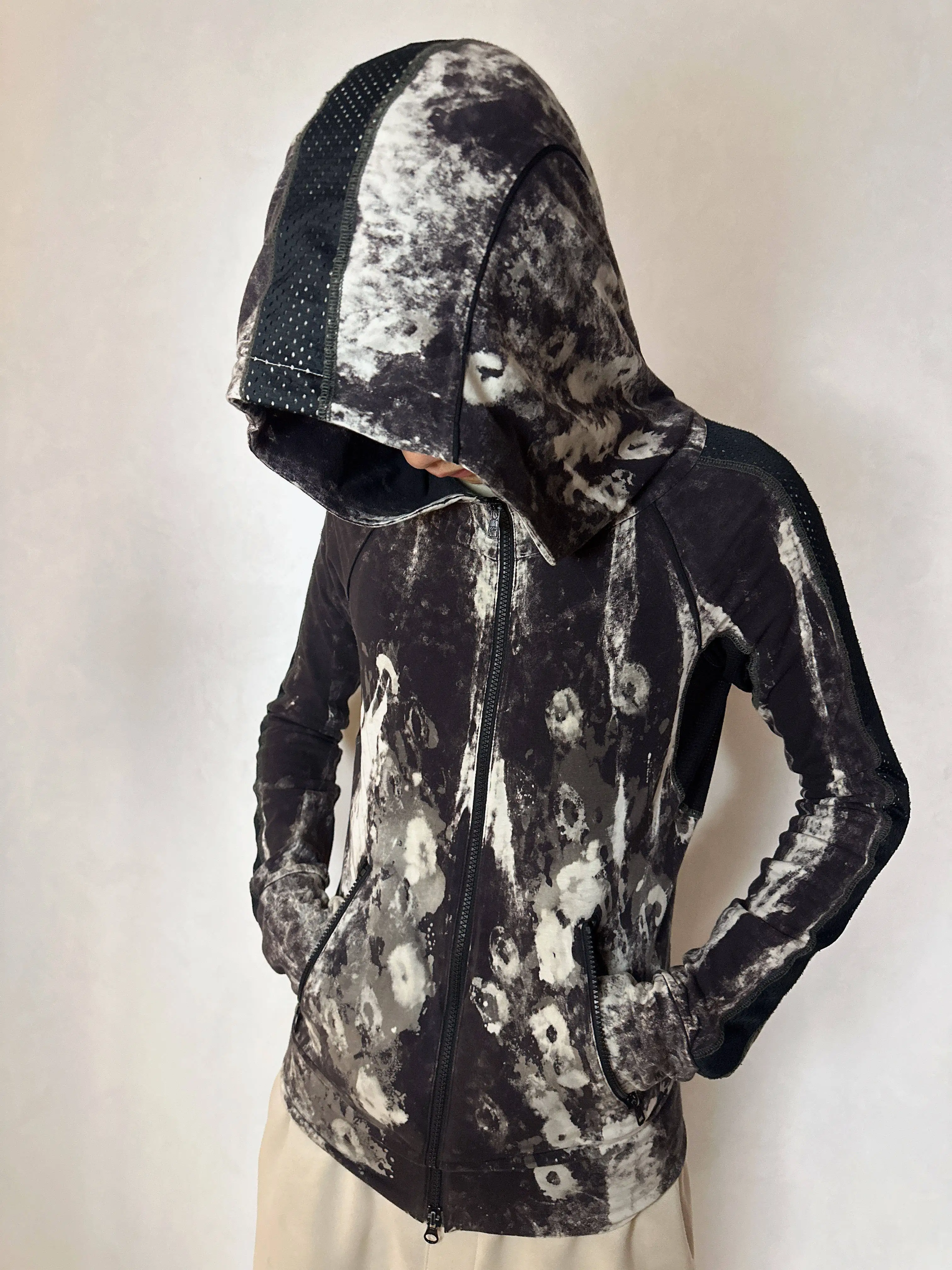 BLACK JOKER LGB Visual Kei Subculture UC Retro Dune Ink Splash Boxer Hooded Jacket