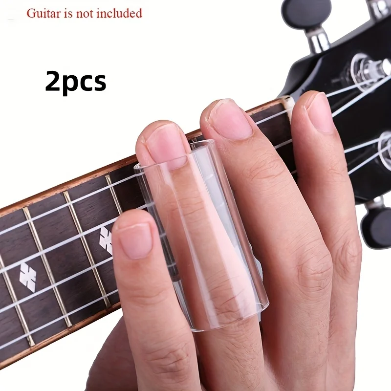 2 Stück 6 cm/2,36 Zoll Instrumentenzubehör, Glasschieber, Fingerlinge, Gleitstange, Gitarre, Glasschieberrohr