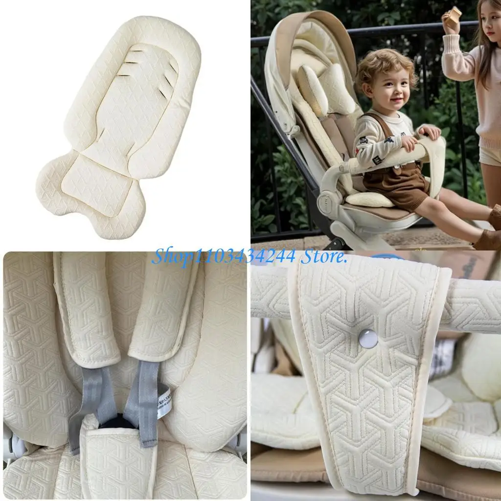 Pack of 5pcs Universal Strollers Insert Soft Cotton Breathable Polyester