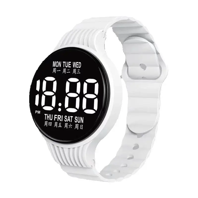 Orologi da polso digitali a LED per bambini Studenti Orologio sportivo impermeabile per bambini Ragazzo Ragazza Orologi elettronici con cinturino in silicone per esterni