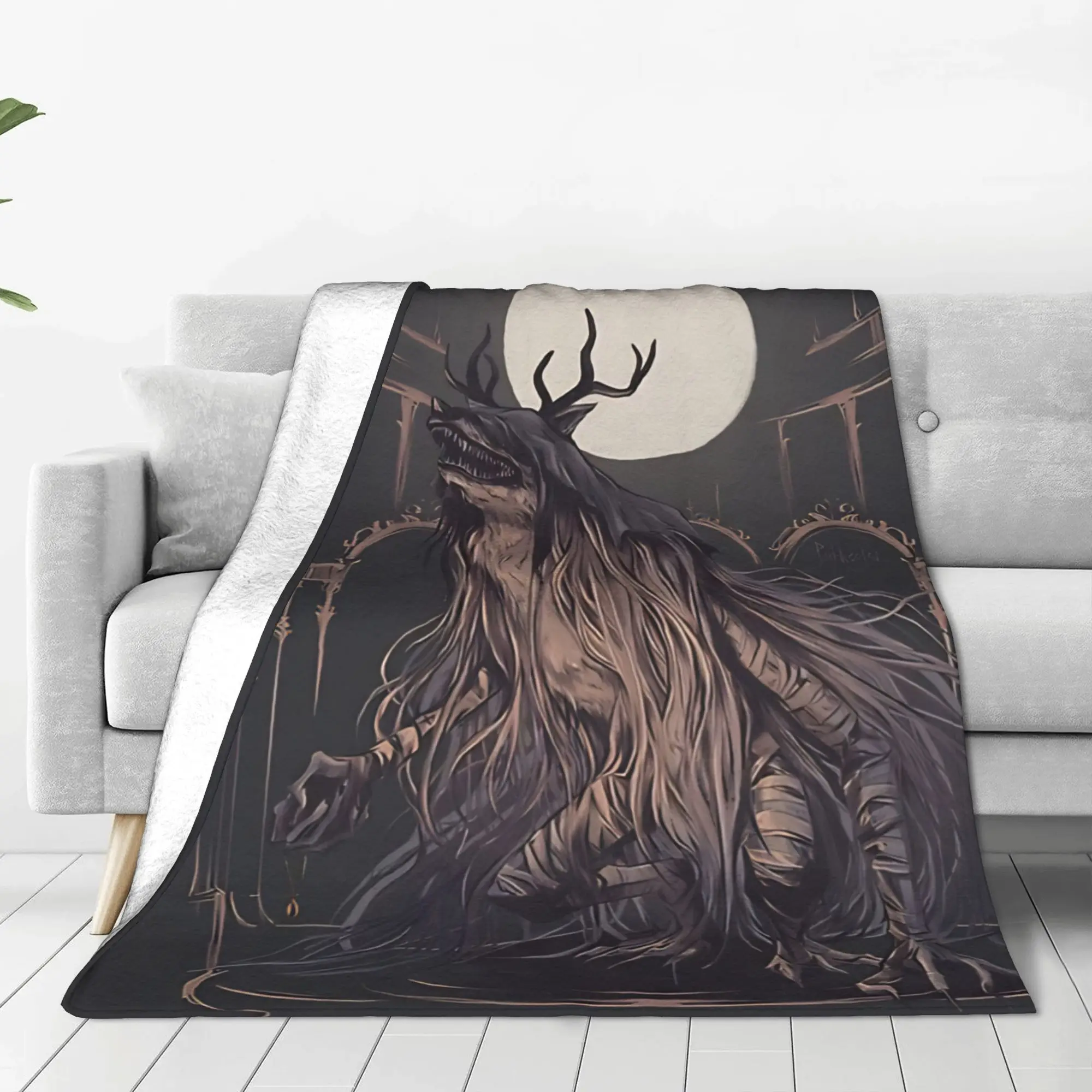 1PC Home Cute Room Decor dark Blanket Throw Blanket Bloodborne Novelty Warm Blanket All Season