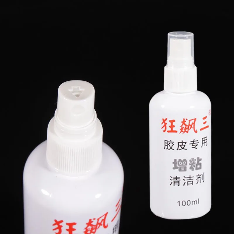 HURRICANE 3 Table Tennis Rubber Adhesive Cleaning Spray Rubber Surface 100ml Table Tennis Racket Rubber Nutrient