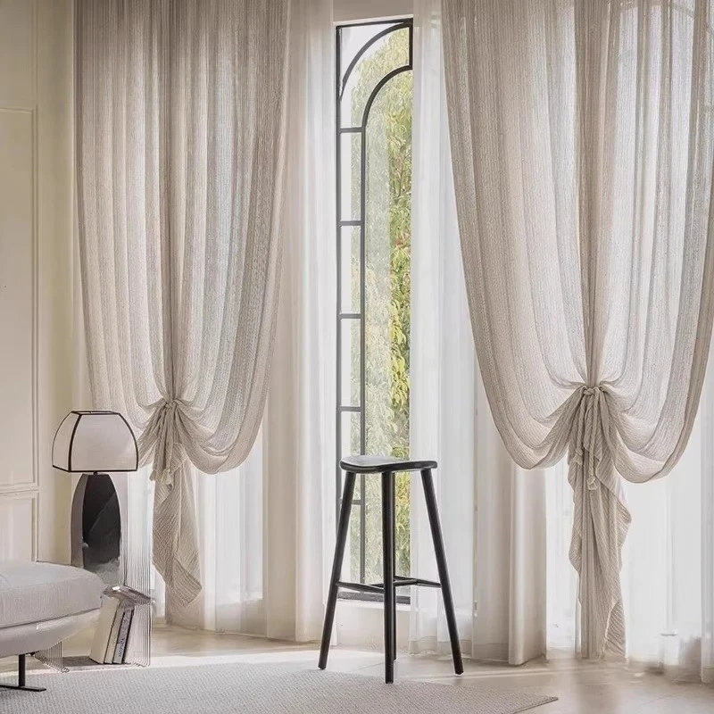 Custom Size Modern French Valance Romantic Starlight Sequin Tulle Curtains Fashion Luxury Decor for Living Bedroom Dining
