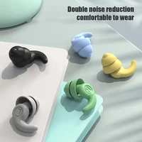 Bouchons d'oreille Anti-bruit en Silicone, réduction du bruit du sommeil, annulation insonorisée, étanche, protection d'oreille souple pour natation 2