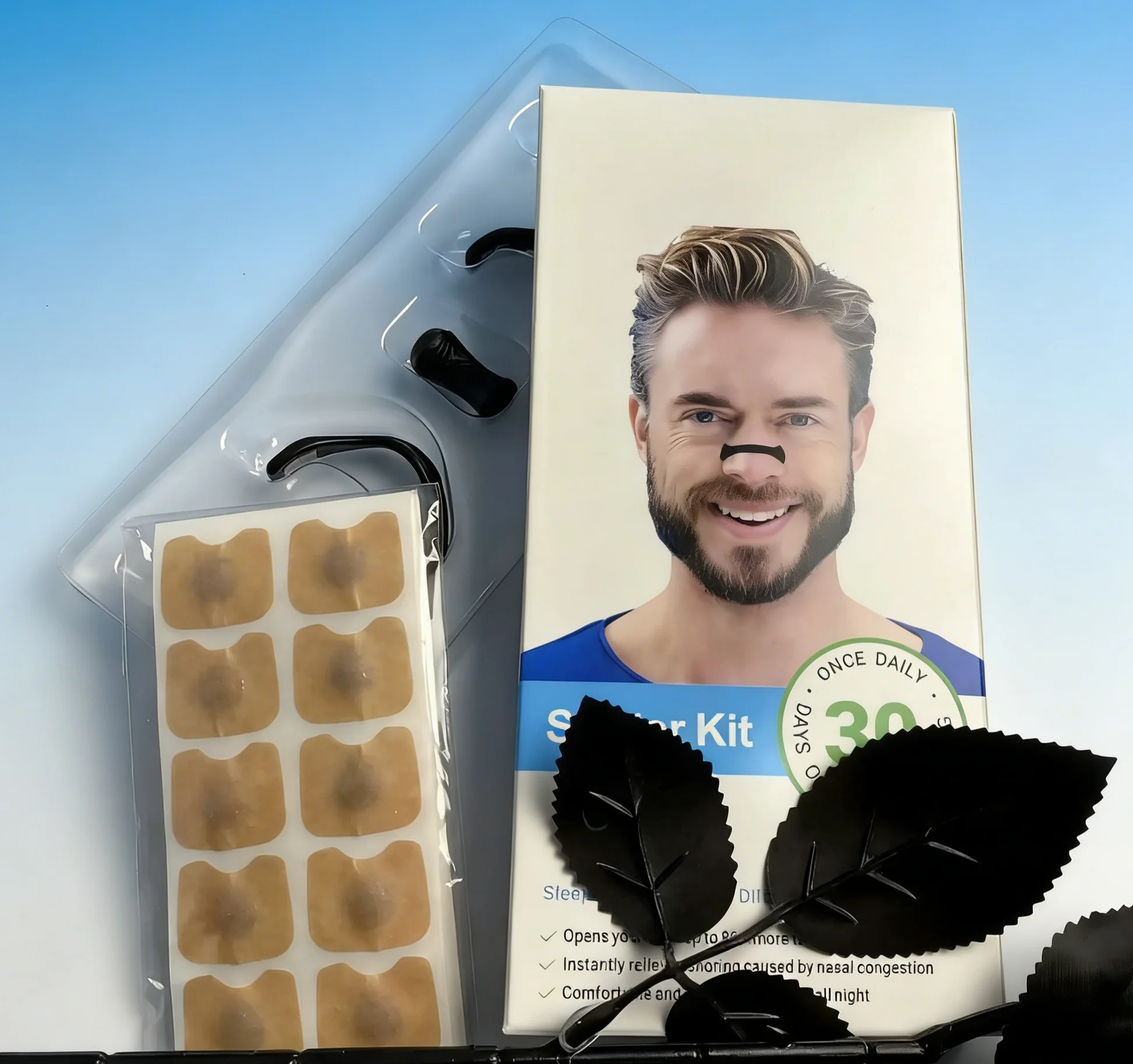 

Magnetic Nasal Dilator Starter Kit - Hypoallergenic Skin Safe, Oxygen Boost for Sports & Snoring Relief