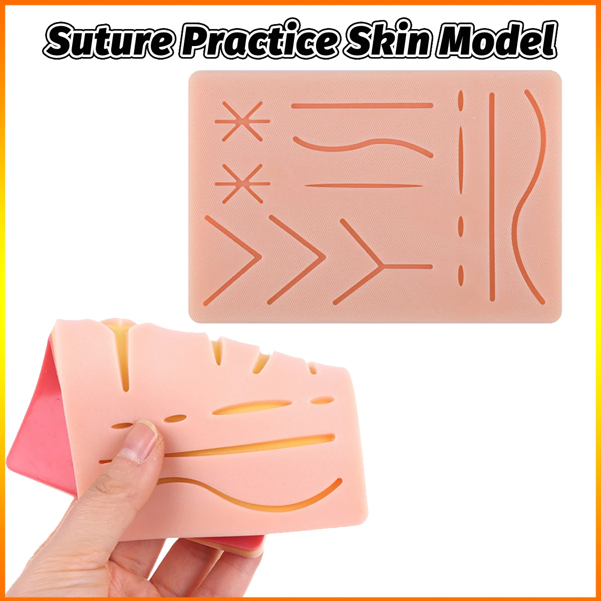 Intradermal Injection Training Pad for Nurse Injection Training Pad for Medical Student Artificial Skin-Like Practice Pad model