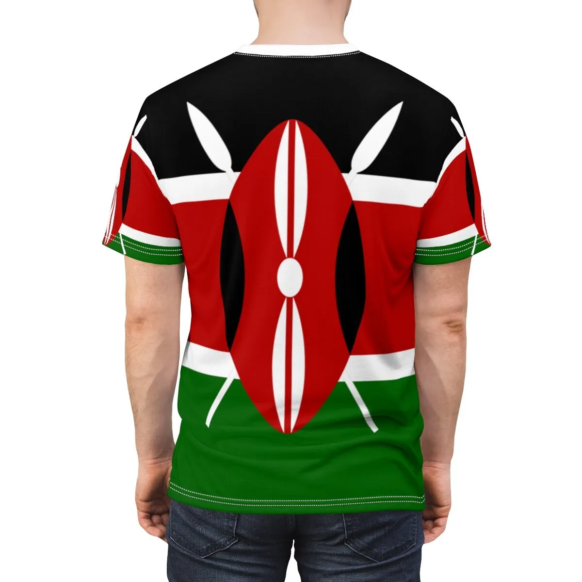 Men\'s Kenya Flag T-Shirt Casual 3D Printed T Shirts for Men Short Sleeve Cool Tee