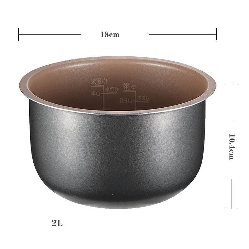 2L Rice Cooker Non-stick Inner Bowl for Philips HD3060 HD3061 HD3070 HD3071 HD3160 HD3161 Cooker Pot