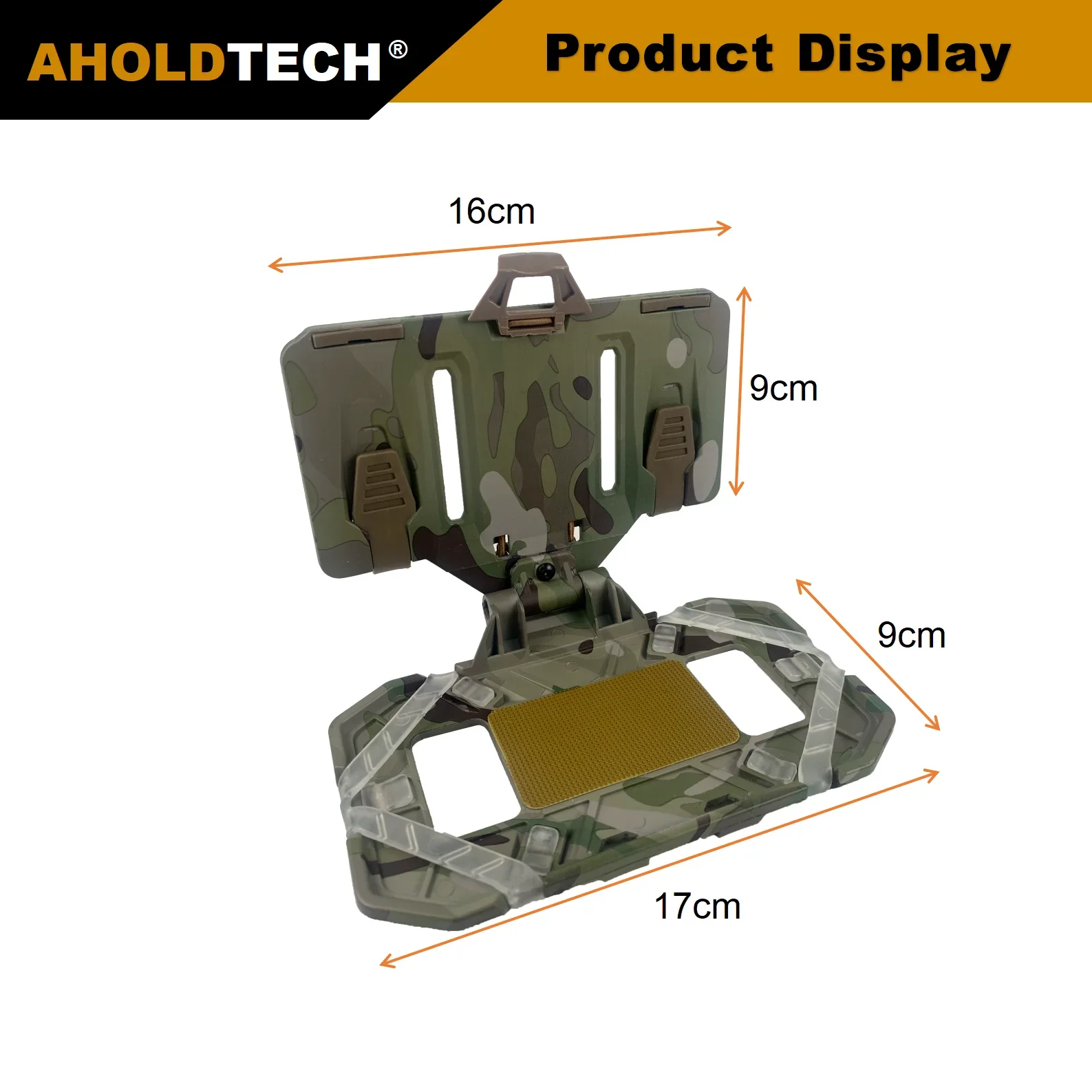 Imagem -02 - Aholdtech-tactical Universal Leve Molle Placa de Navegação Móvel Peito Pendurado Suporte Móvel Bolsa de Telefone Dobrável