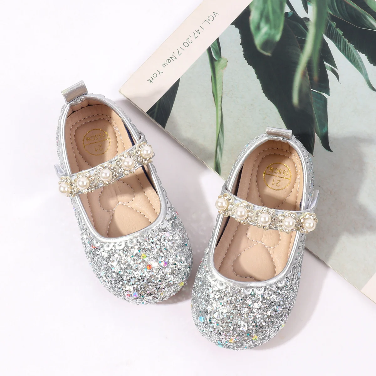 2025 Spring Autumn Baby Girls First Walking Indoor Outdoor Princess Shoes For 0-3Y Baby Girls Toddler Shoes With Sequin Design