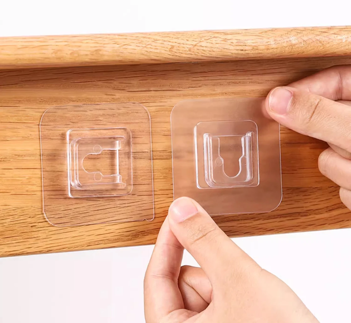 Transparente Mehrzweckhaken, doppelseitig klebende Wandhaken, wasserdichte Kleidung, Hüte, Handtuchhaken, Küche, Bad, Türhaken – Detail 13