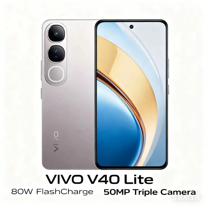 Смартфон VIVO V40 Lite, 6,78 дюйма, HD + дисплей, двойная камера 50 МП, 5000 мАч, большой аккумулятор, 44 Вт, быстрая зарядка мобильного телефона Android 14