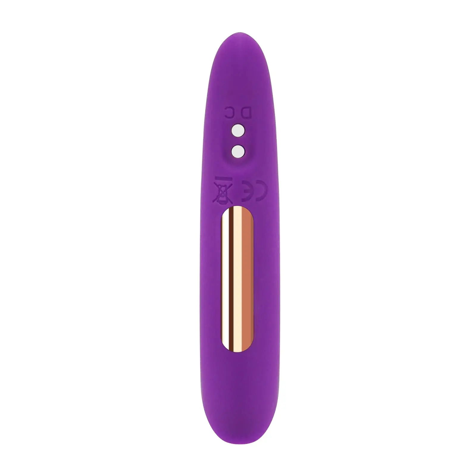 Bullet Vibrator with Angled Tip for Precision Clitoral Stimulation, Discreet Rechargeable Lipstick Vibe with 12 Vibration Modes