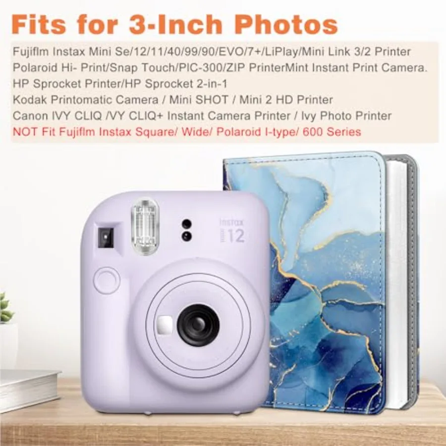 Instax Mini Poto Aum Book 2x3 Inc Films - 256 kets Small Aums film Instax Mini 13/12/11/99/40/EVO/SE/7+/Llay Instant Camera, Pi view 2