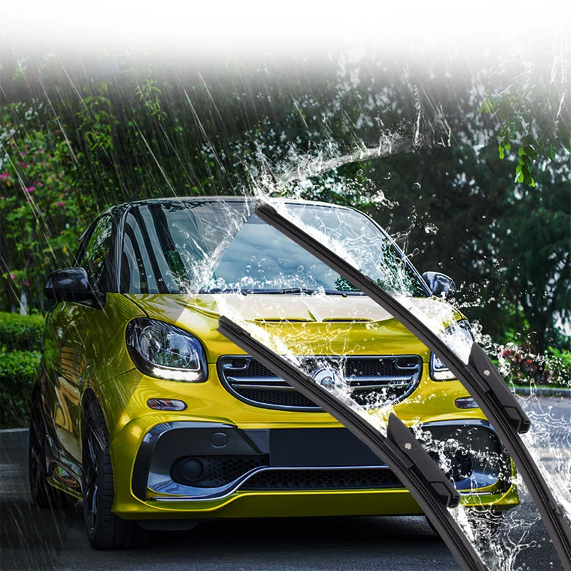 

2Pcs Car ABS Front Glass Boneless Wiper For Mercedes Smart 451 453 Fortwo Forfour Car Accessories Exterior Styling Modification