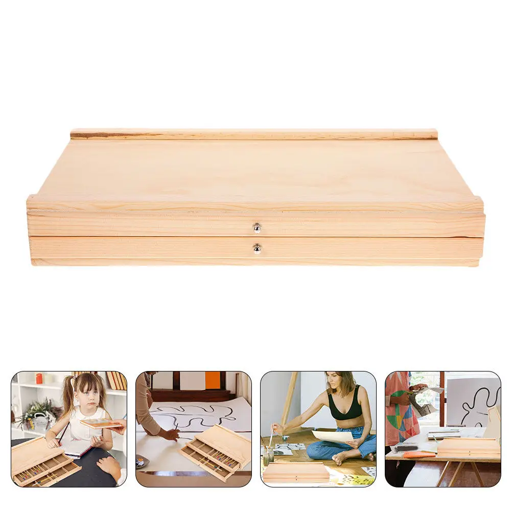 scatola-portaoggetti-in-legno-con-scomparti-design-a-doppio-livello-ideale-per-riporre-materiali-da-pittura-e-strumenti-per-il-disegno-elegante-contenitore-organizzativo
